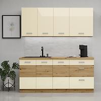 Kuchynská Linka Artisan Krém 180 cm bez pracovnej dosky
