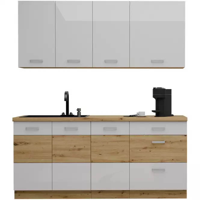 Kuchynská Linka Artisan White 180 cm bez pracovnej dosky
