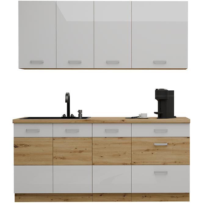 Kuchynská Linka Artisan White 180 cm bez pracovnej dosky