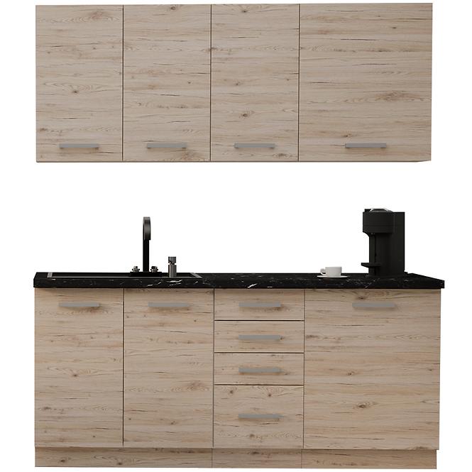 Kuchynská linka Bordeaux 180 cm bez pracovnej dosky,3
