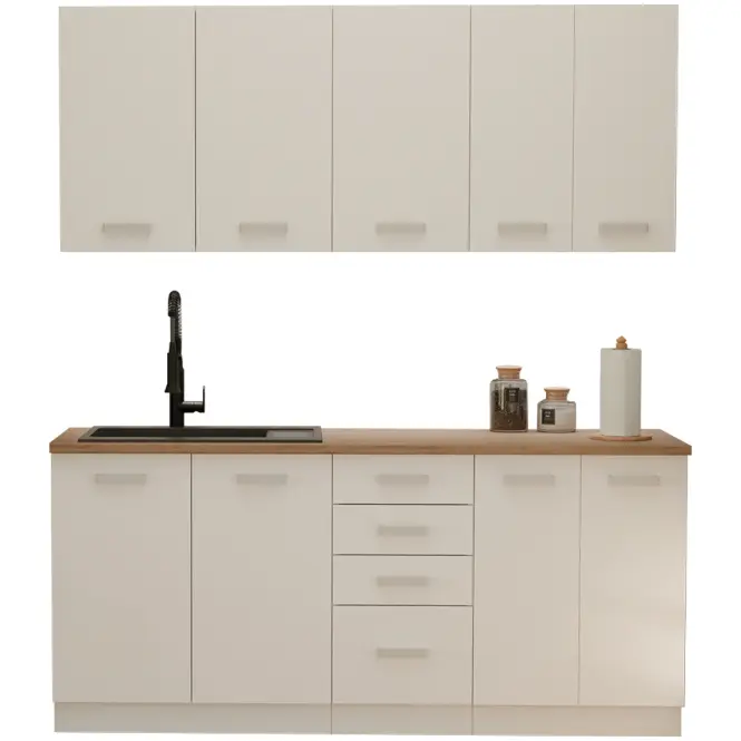Kuchynská linka Eko White 180 cm bez pracovnej dosky,2