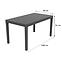 Stôl Sumatra 138x78x72cm antracit,2