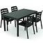 Stôl Sumatra 138x78x72cm antracit,4