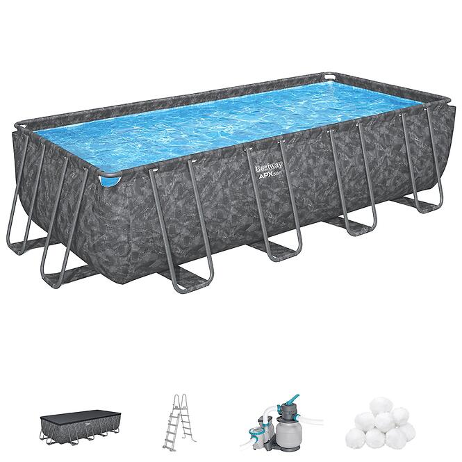 Bazén s rámom obdĺžnikový APX 5.49x2.74x1.32m 561KA