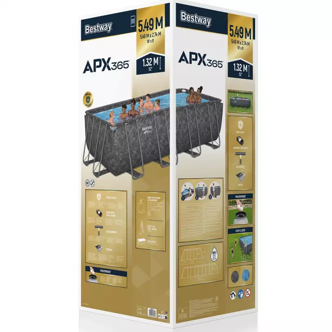 Bazén s rámom obdžníkový APX 5.49x2.74x1.32m 561KA