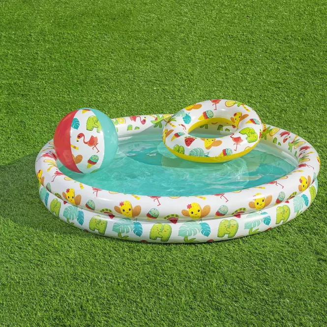 Bazén pre deti 1.22x0.2m + lopta a koleso 51124