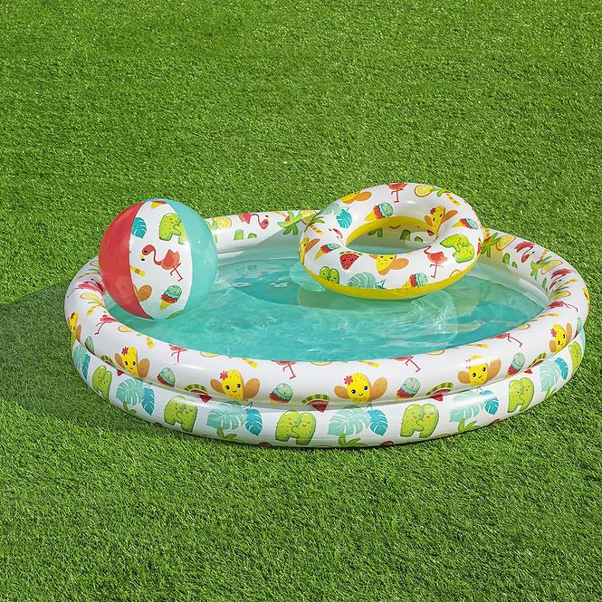 Bazén pre deti 1.22x0.2m + lopta a koleso 51124