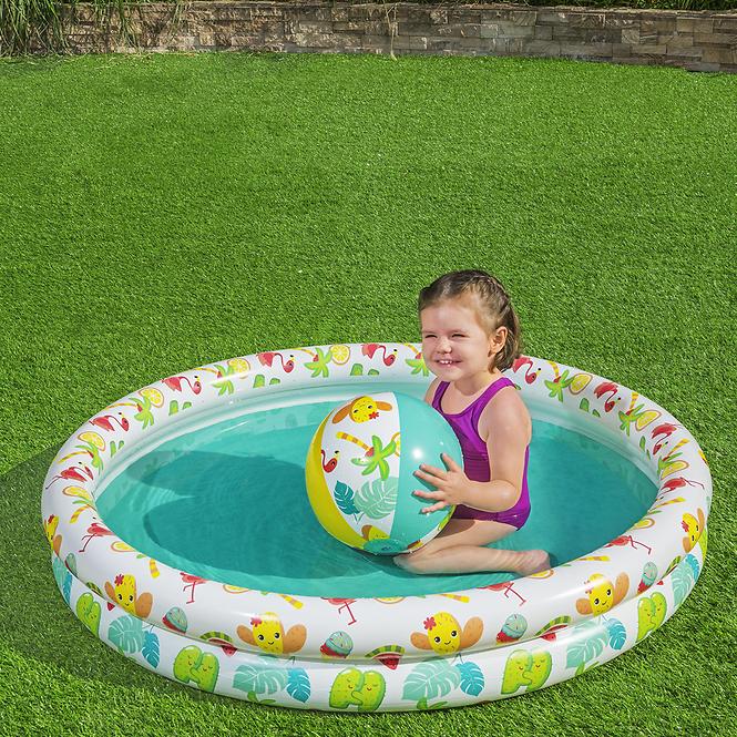 Bazén pre deti 1.22x0.2m + lopta a koleso 51124
