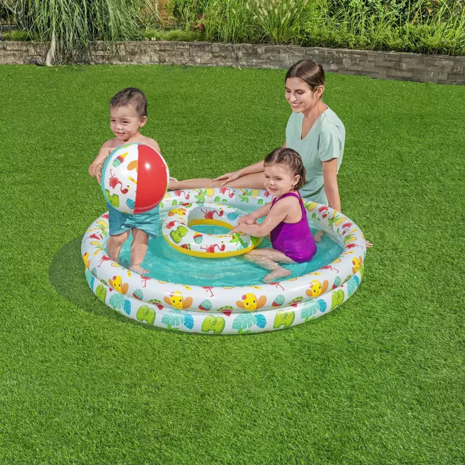 Bazén pre deti 1.22x0.2m + lopta a koleso 51124