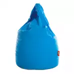 Sedací vak XL ekokoža blankytný modrý
