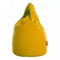 Sedací vak XL ekokoža žltý