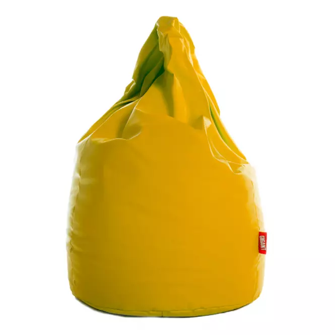Sedací vak XL ekokoža žltý