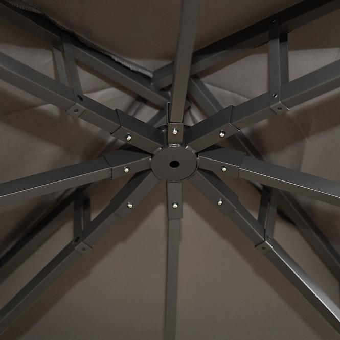 Záhradný pavilón Porto 3x4x2.7m grafitová