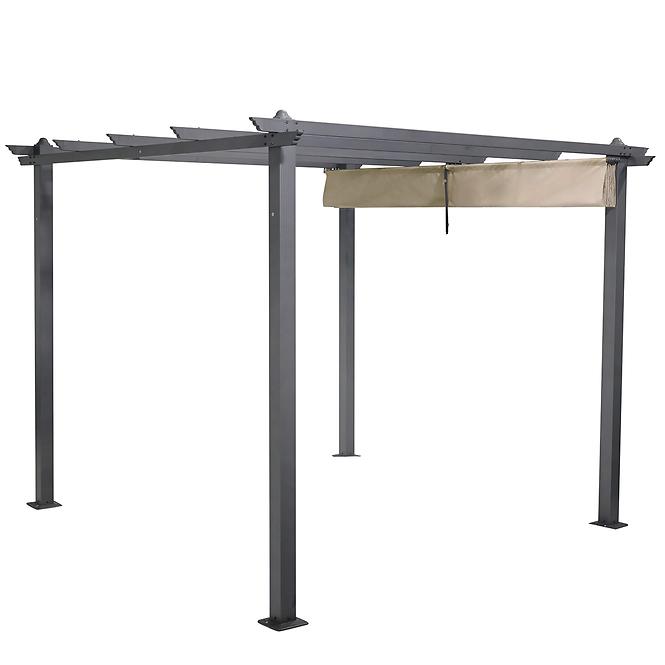 Záhradný pavilón / pergola Pescara 3x3x2.35m béžový