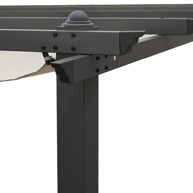 Záhradný pavilón / pergola Pescara 3x4x2.35m béžový
