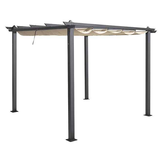 Záhradný pavilón / pergola Pescara 3x4x2.35m béžový