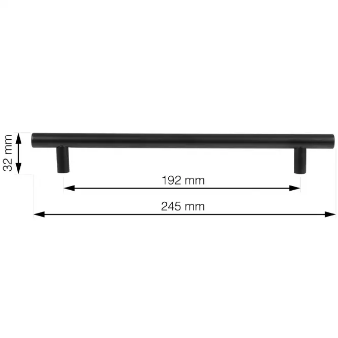 Úchytka Maxim 192 mm matná čierna