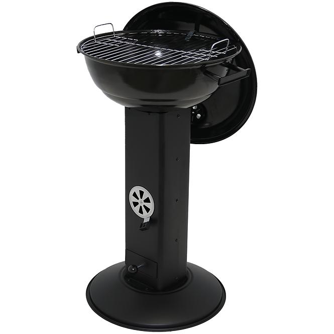 Gril na drevené uhlie Mercado 47 cm KY22018S čierny