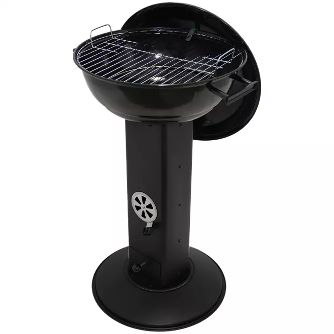Gril na drevené uhlie Mercado 47 cm KY22018S čierny