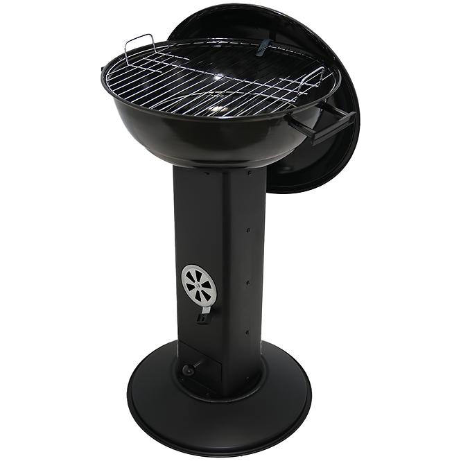 Gril na drevené uhlie Mercado 47 cm KY22018S čierny
