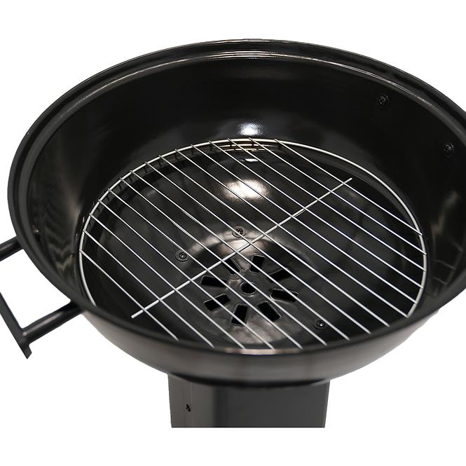 Gril na drevené uhlie Mercado 47 cm KY22018S čierny