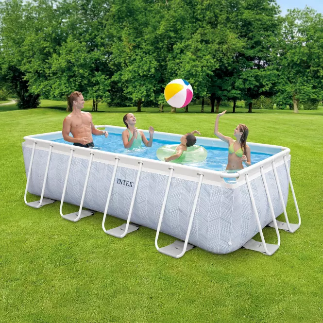 Obdĺžnikový bazén s rámom 4x2x1 m Chevron 26780NP