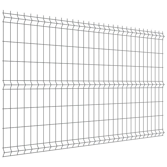 Plotový panel Ø3,1 mm, oko 80x200 mm, h:1530 š:2500 mm, pozink. + RAL 7016