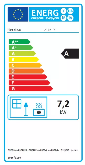Krbové kachle Atene S 7.2 kW
