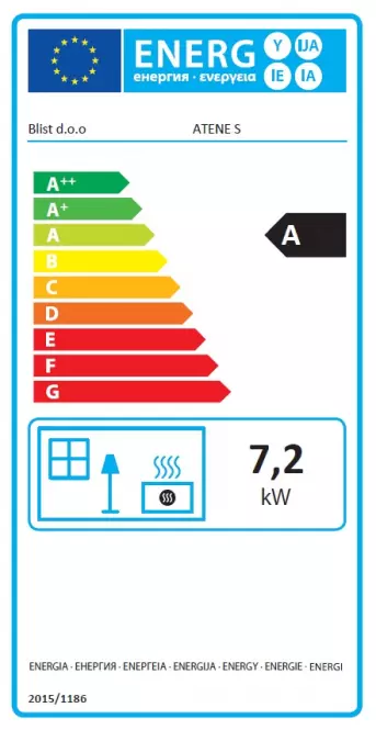 Krbové kachle Atene S Ceramic 7,2 kW
