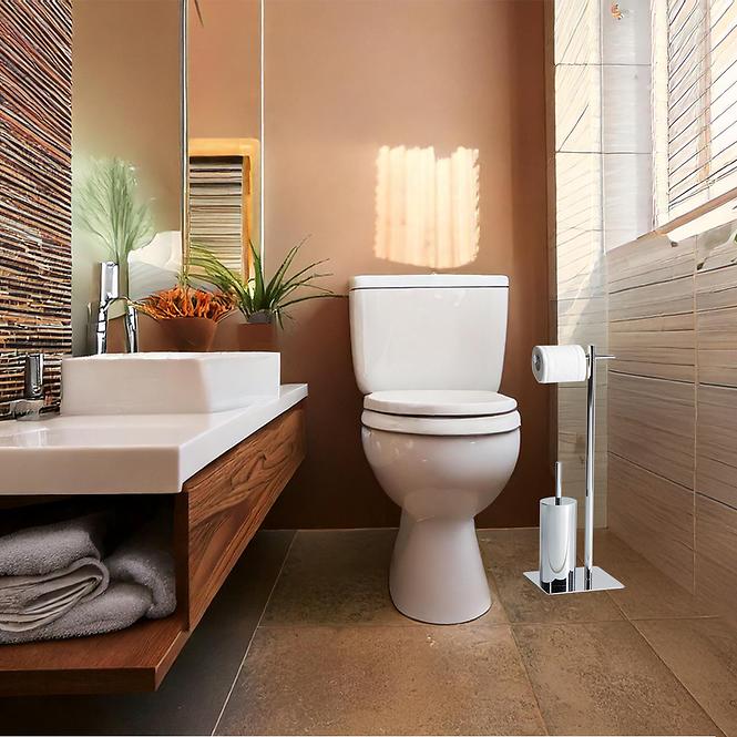 Stojak WC Nn6043 20x20x73cm Chrom