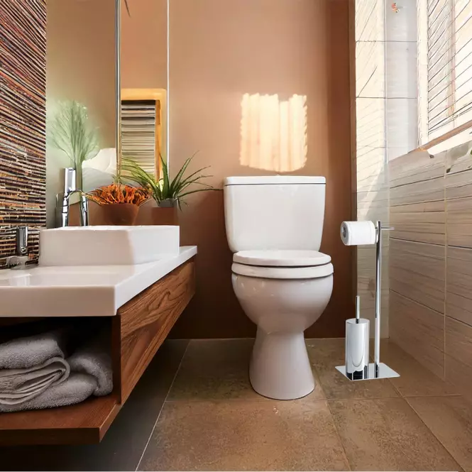 WC stojan  Nn6043 20x20x73cm chróm