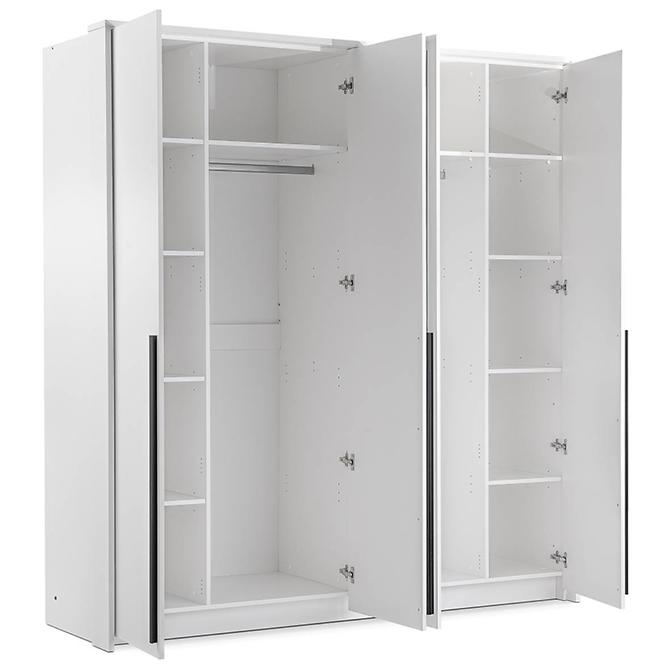 Skriňa Naomi 210 biela/zrkadlo