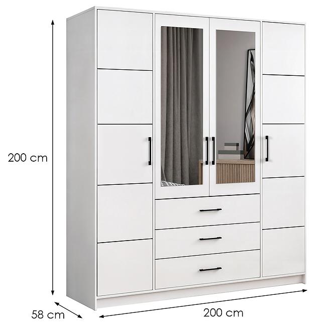 Skriňa Belluno 200 biela