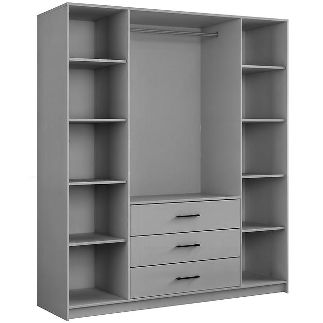 Skriňa Belluno 200 sivá,2