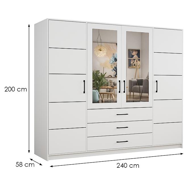 Skriňa Belluno 240 biela
