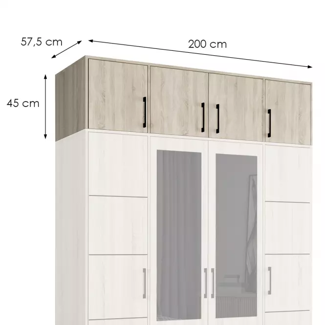 Nadstavec Belluno 200 sonoma,2