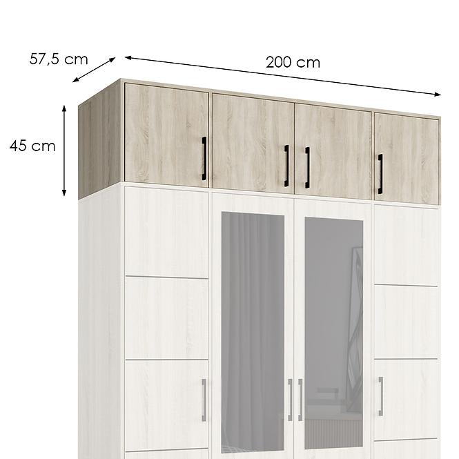 Nadstavec Belluno 200 sonoma,2
