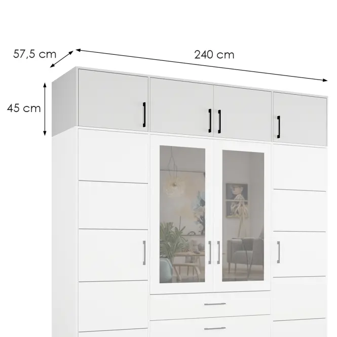 Nadstavec Belluno 240 biela,2