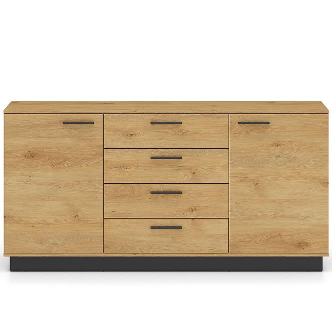 Komoda Modesto 04 Dub/čierna