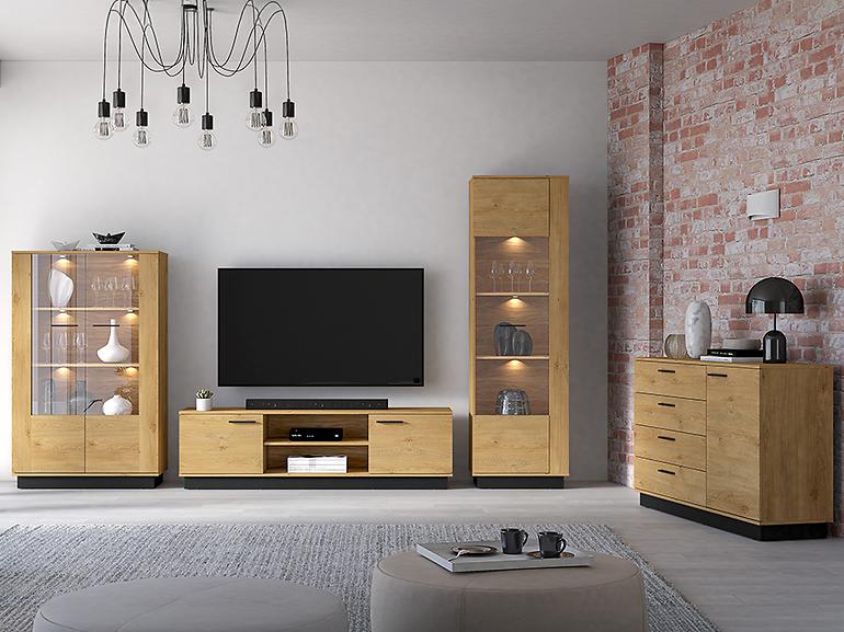 Komoda Modesto 05 Dub/čierna