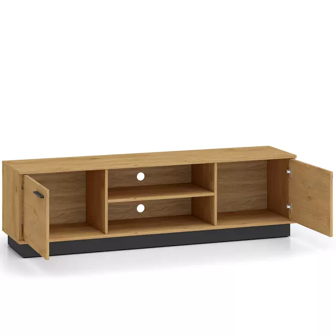 TV stolík MODESTO 06 dub/čierna,4
