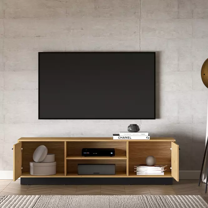 TV stolík MODESTO 06 dub/čierna,7