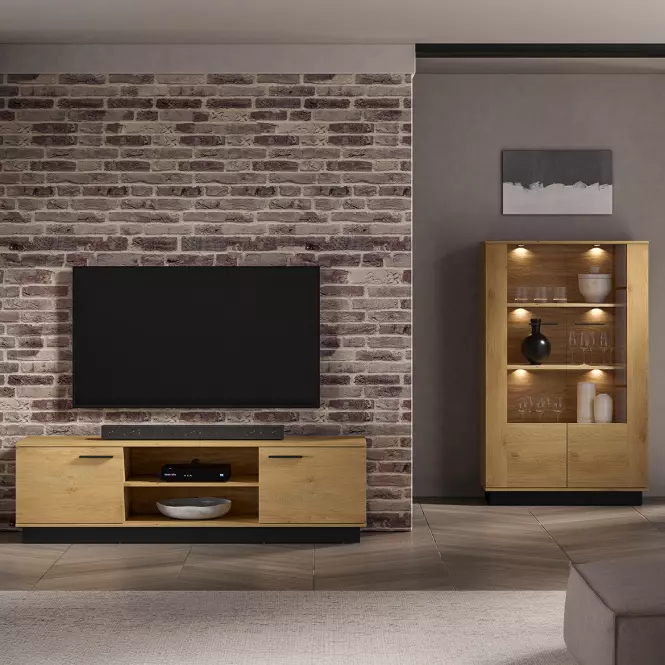 TV stolík MODESTO 06 dub/čierna,8