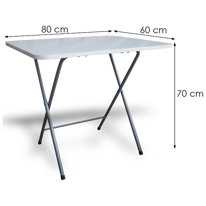 Skladací Stôl Root 80x60 Biela