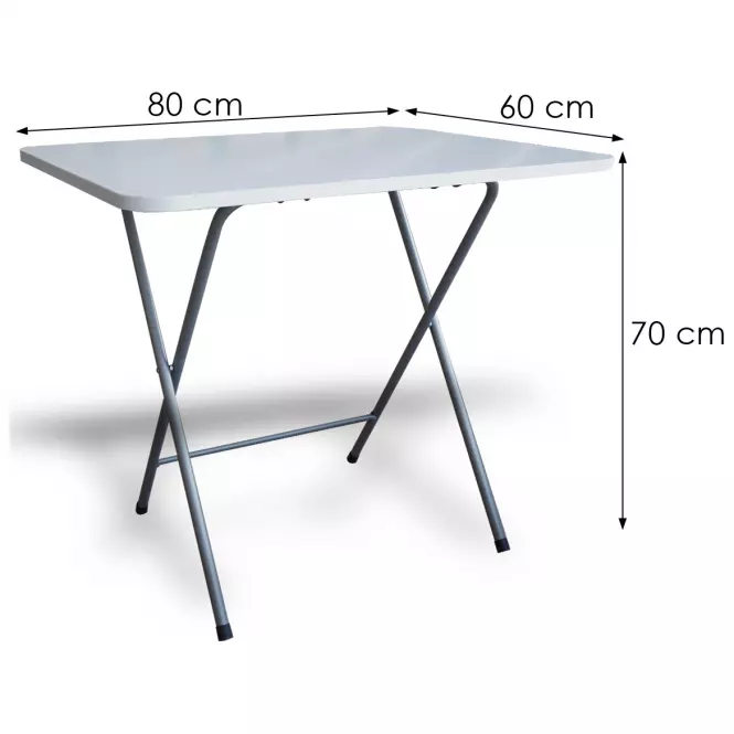 Skladací Stôl Root 80x60 Biela,2