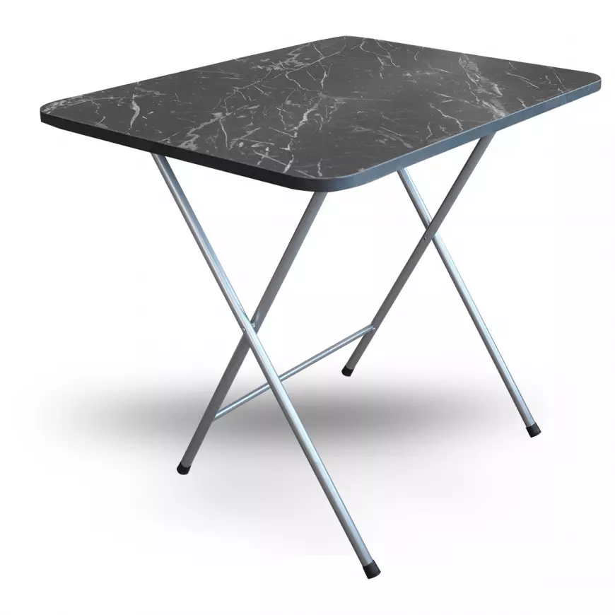 Skladací Stôl Root 80x60 Čierny Mramor