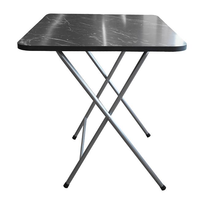 Skladací Stôl Root 80x60 Čierny Mramor,4