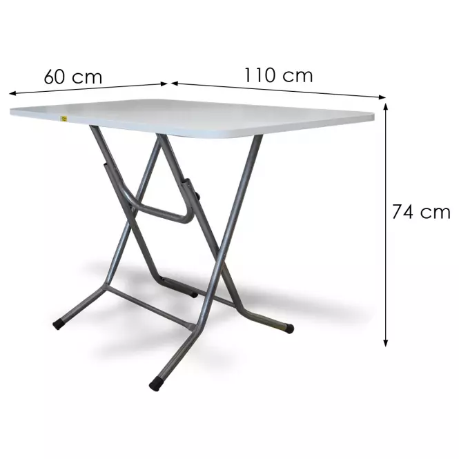 Skladací Stôl Jupiter 110x60 Biela