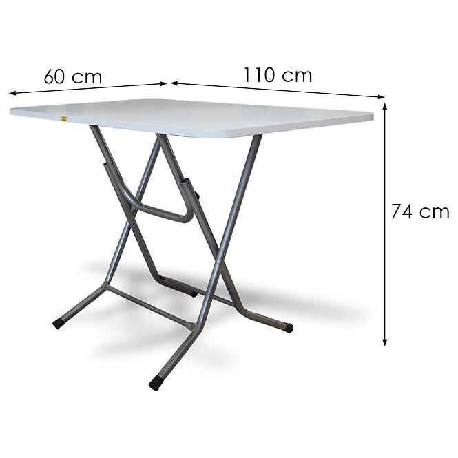Skladací Stôl Jupiter 110x60 Biela