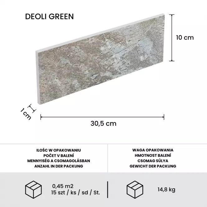 Prírodny Obkladový Kameň Deoli Green 